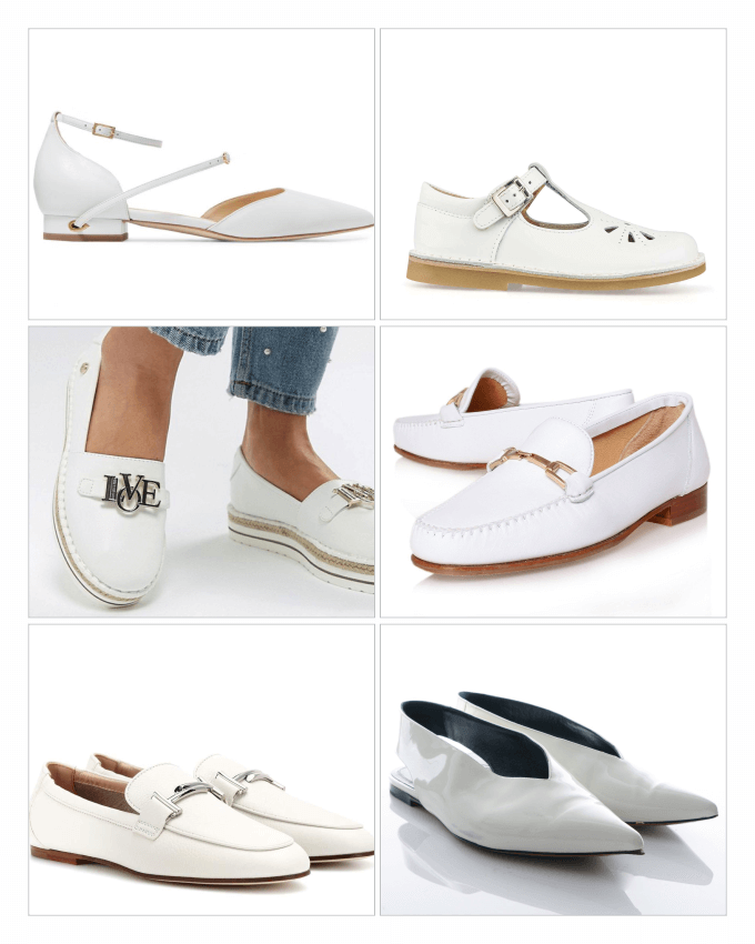 مدل انواع کفش های چرمی زنانه و مردانه با پستایی (Uppers) سفید