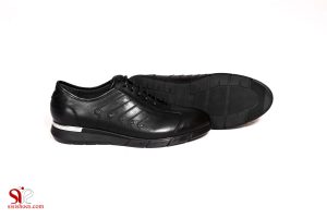 کفش چرمی دخترانه اسپرت مشکی