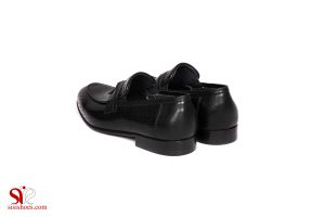 پاشنه کوتاه کفش چرمی مردانه