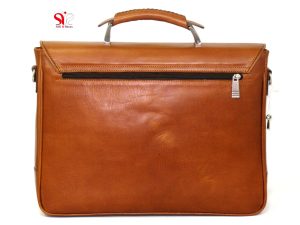 کیف ساده چرم رسمی رنگ قهوه ای