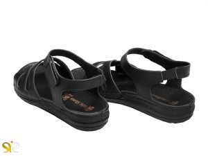 صندل زنانه رنگ مشکی مدل لورل سی سی - کفش تبریز