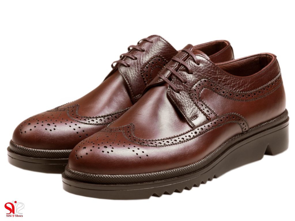 عکس مدل کفش نیمه اسپرت مردانه رنگ قهوه ای نیومن