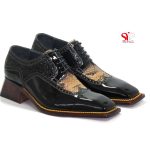 کفش دستدوز مردانه مدل رایکارد - دوخت به صورت سفارشی با پاشنه مخفی برای افزایش قد - sisi shoes