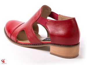 پاشنه چوبی 3 سانتی کفش تابستانی دخترانه مدل سایا