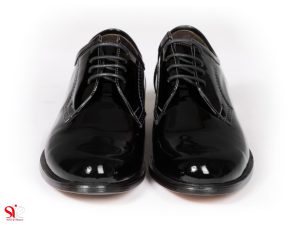 کفش دامادی مدل پالاما ورنی