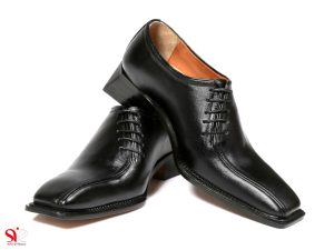 عکس کفش مردانه مجلسی مدل چپ بند رنگ مشکی