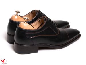 پاشنه 3.5 سانتیمتری برای کفش مردانه مجلسی اسپانیایی بنددار