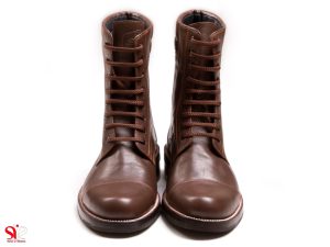 پوتین مردانه کاملا چرم دست دوز تبریز مدل ویولا قهوه ای