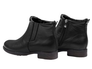 پاشنه کوتاه 4 سانتی نیم بوت زنانه مدل فییونا مشکی