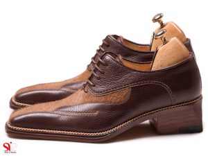 مدل خاص کفش مجلسی مردانه لئوناردو تمام دست دوز چرمی