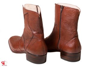 پوتین مردانه با پاشنه و زیره چرمی مدل بنتلی سی سی