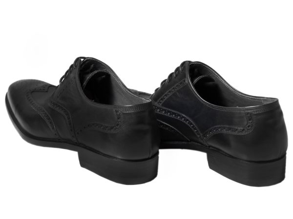 زیره و پاشنه چرم طبیعی کفش مردانه مجلسی مدل آذین سی سی