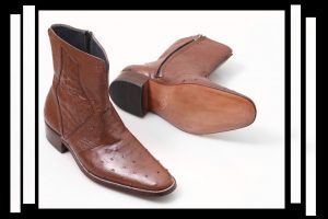 نیم بوت مردانه چرم تبریز - برند صنایع چرم سی سی تبریز