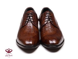 کفش مجلسی مردانه مدل هیلدا عسلی 2
