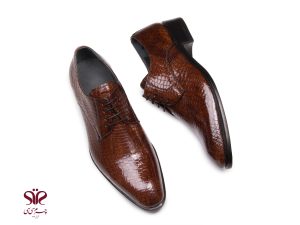 کفش مجلسی مردانه مدل هیلدا عسلی 4