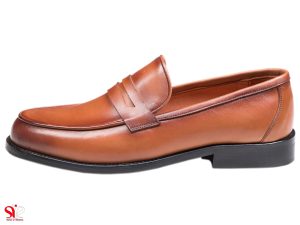 کفش مردانه کالج مدل گوجی رنگ عسلی