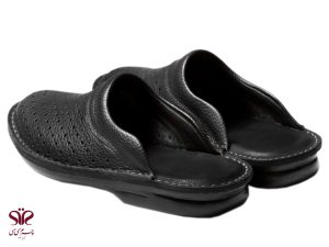 دمپایی طبی مردانه مانع از خستگی پا مدل کاستر سوراخدار مشکی