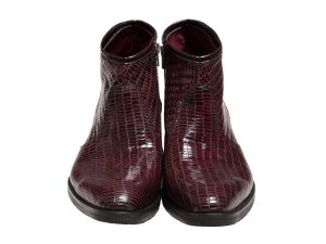 چرم ورنی شیک برای نیم بوت مردانه مدل آبتین سی سی