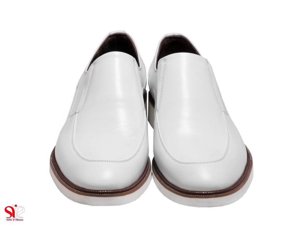 کفش سفید دامادی سی سی مدل فابی