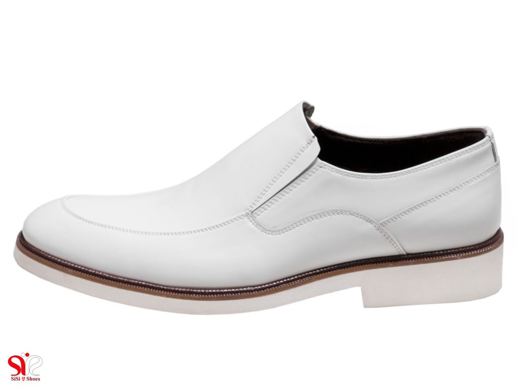 کفش دامادی رنگ سفید مدل فابی