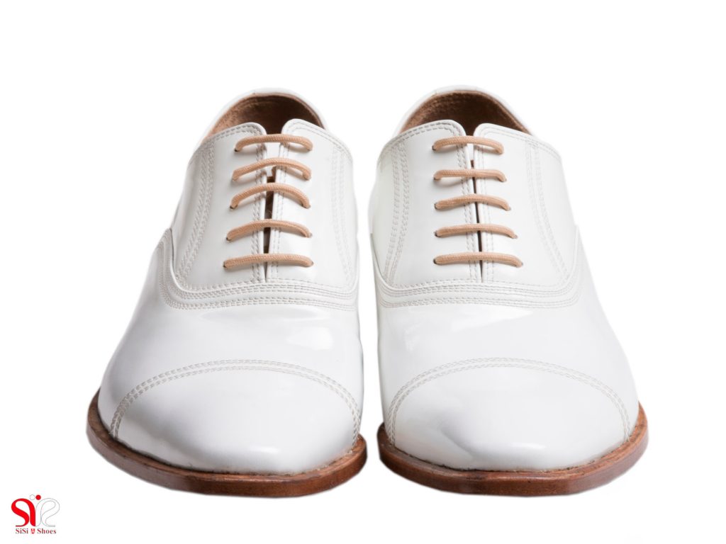 کفش دامادی مجلسی مردانه مدل کاسموس رنگ سفید