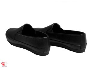 زیره سبک از جنس ترموپلاستیک کفش تخت زنانه مدل یاس مشکی