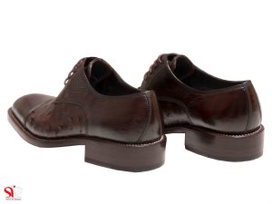 پاشنه لایه لایه چرم کفش مردانه مدل ماتیا - کفش تبریز