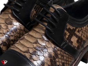 پوست مار پیتون برای کفش مجلسی مردانه ماسیمو