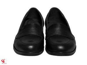کفش تخت زنانه رنگ مشکی مدل پولین سی سی