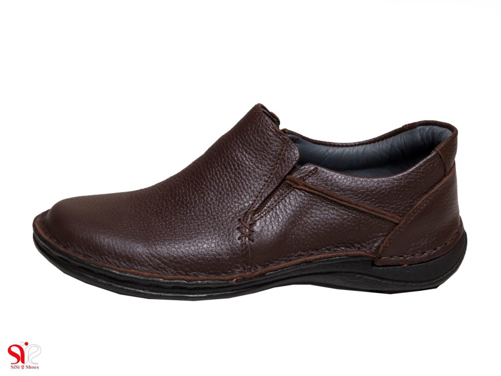 کفش طبی مردانه مدل باریش رنگ قهوه ای سی سی
