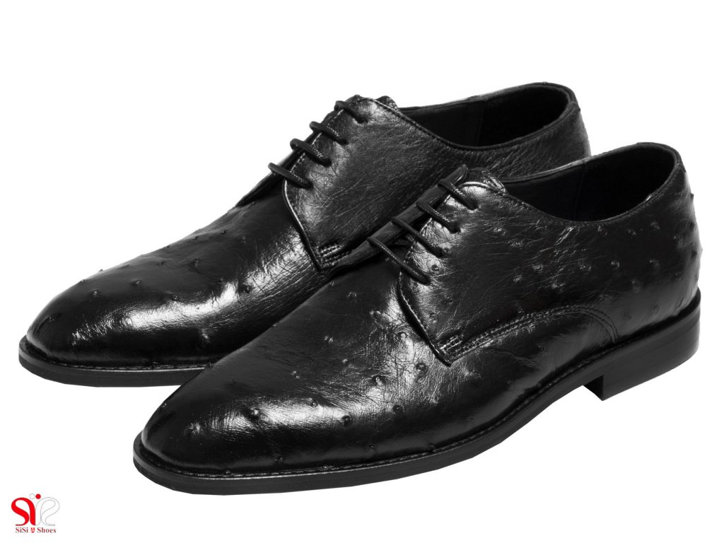 عکس مدل کفش مردانه مجلسی مدل قصر با چرم شترمرغ