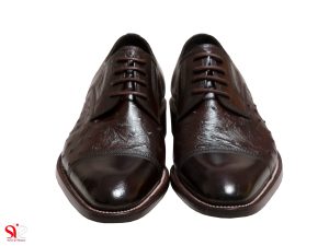 کفش چرم تبریز مدل ماتیا رنگ قهوه ای سی سی