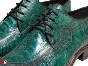 پوست ساق پای شترمرغ کفش مجلسی مردانه چرمی مدل ویتو