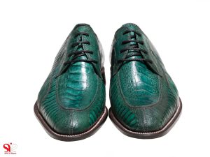 کفش مجلسی رنگ یشمی مردانه مدل ویتو سی سی - کفش دستدوز تبریز