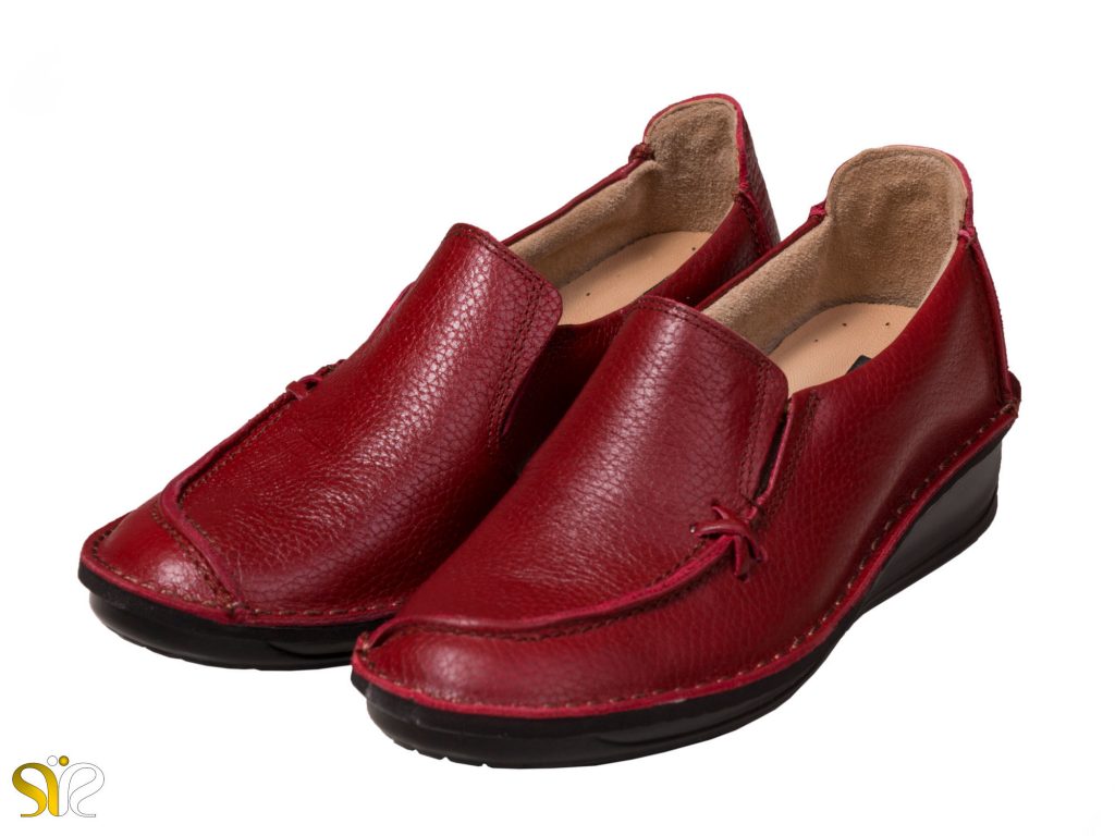مدل کفش طبی دخترانه رنگ قرمز مرسده - کفش قرمز