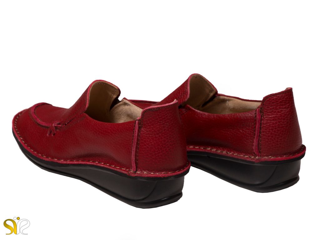 کفش زنانه طبی مدل مرسده رنگ قرمز - کفش طبی زنانه