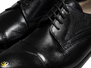 کفش مجلسی مردانه مدل استیون مشکی - چرم ملینگ - کفش تبریز