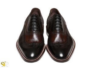 کفش مردانه رویه چرم مات تبریز مدل آریانا دوخت رانت بخیه تبریز