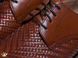 کفش مردانه مدل بافتی با رویه بافته شده - هنر دستی تبریز