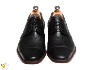 کفش چرم مردانه مدل بیروتی با چرم شلانک