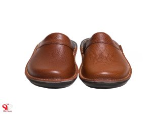 مدل دمپایی چرمی مردانه کاستر عسلی