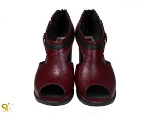 کفش مدل لادینا زرشکی جلوباز - کفش تبریز