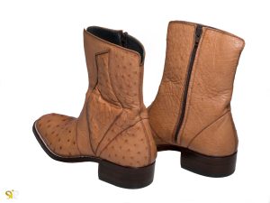 عکس نیم بوت مردانه مجلسی رنگ نخودی مدل بنتلی Benteli سی سی - کفش تبریز