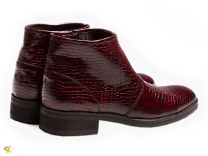 نیم بوت ردانه مدل فلوس - کفش تبریز - نیم بوت