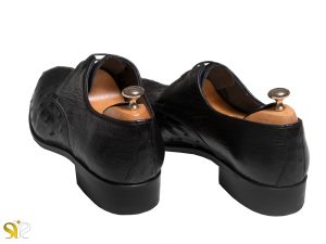 پاشنه چرم کفش مجلسی مردانه سی سی مدل پاپلی - کفش تمام چرم