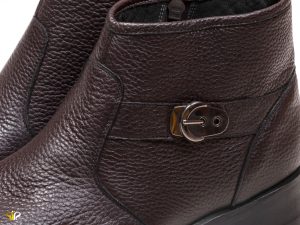 پوتین مردانه چرم شلانگ سی سی مدل فوسکو - کفش تبریز