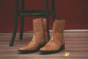 کفش مردانه چرم شترمرغ مدل بنتلی - کفش تبریز