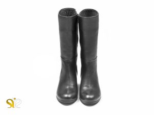 بوت چرمه دخترانه مدل ماهرخ رنگ مشکی