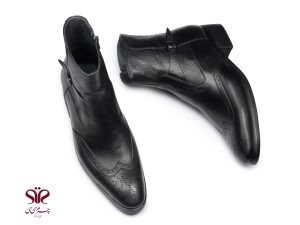 نیم بوت چرم مردانه مدل مارتین 4