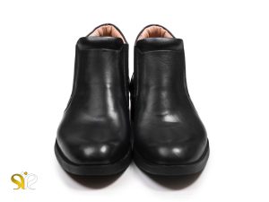 نیم بوت مردانه براق مشکی سی سی مدل کاپری